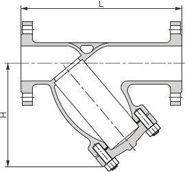 鑄制Y型過(guò)濾器