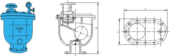 CARX復合式排氣閥結(jié)構(gòu)圖
