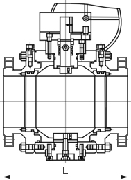 高壓鍛鋼球閥結構圖