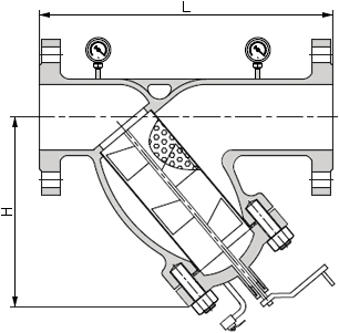 鑄造手搖刷式Y(jié)型過濾器