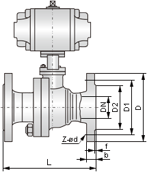 氣動O型切斷球閥